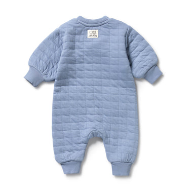 Wilson & Frenchy - Sky Blue Organic Quilted Growsuit